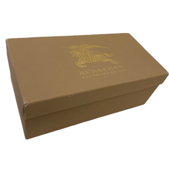 Authentic BURBERRY Beige Nova Check Canvas Patent Leather Shoes Size 38.5 - Picture 10 of 10